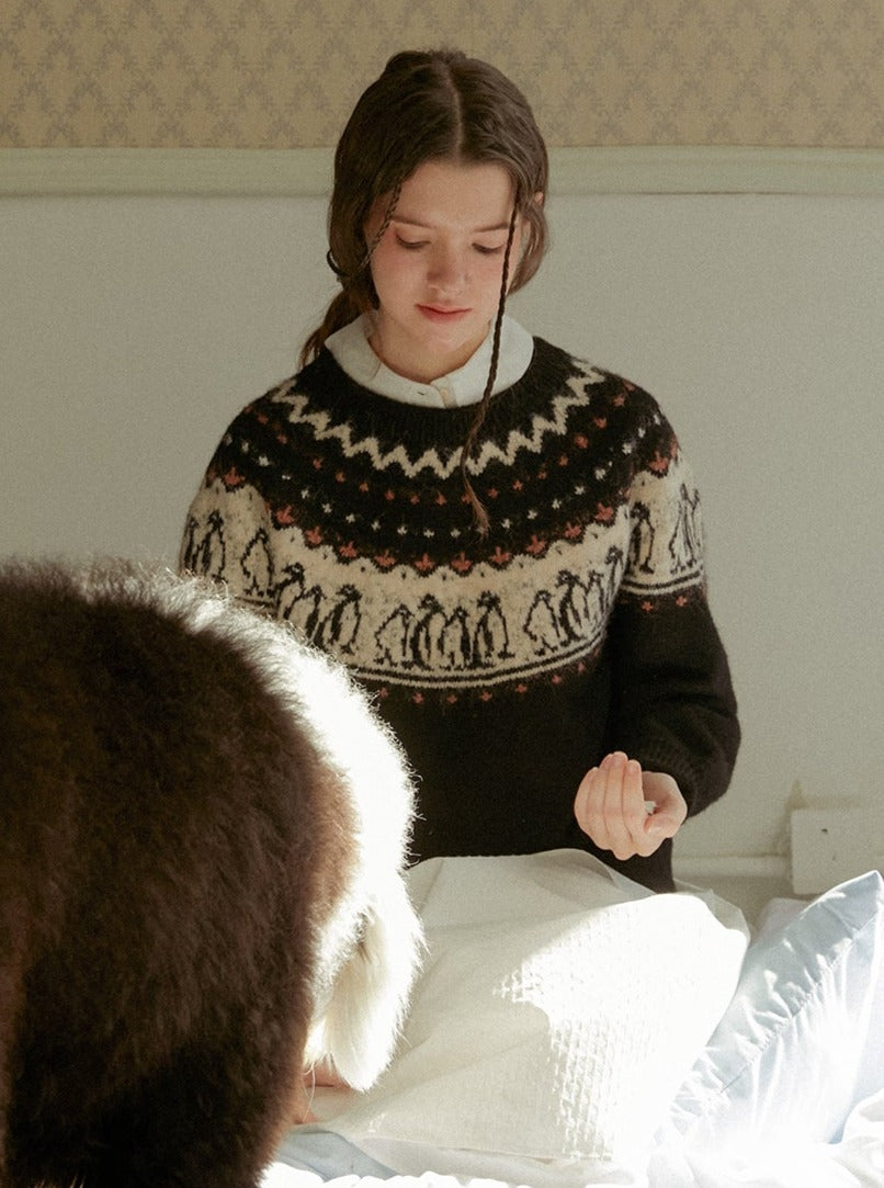 VINTAGE KNIT PULLOVER TOPS