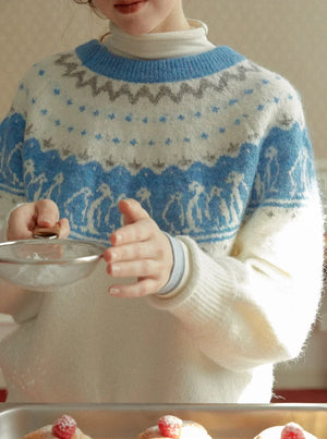 VINTAGE KNIT PULLOVER TOPS
