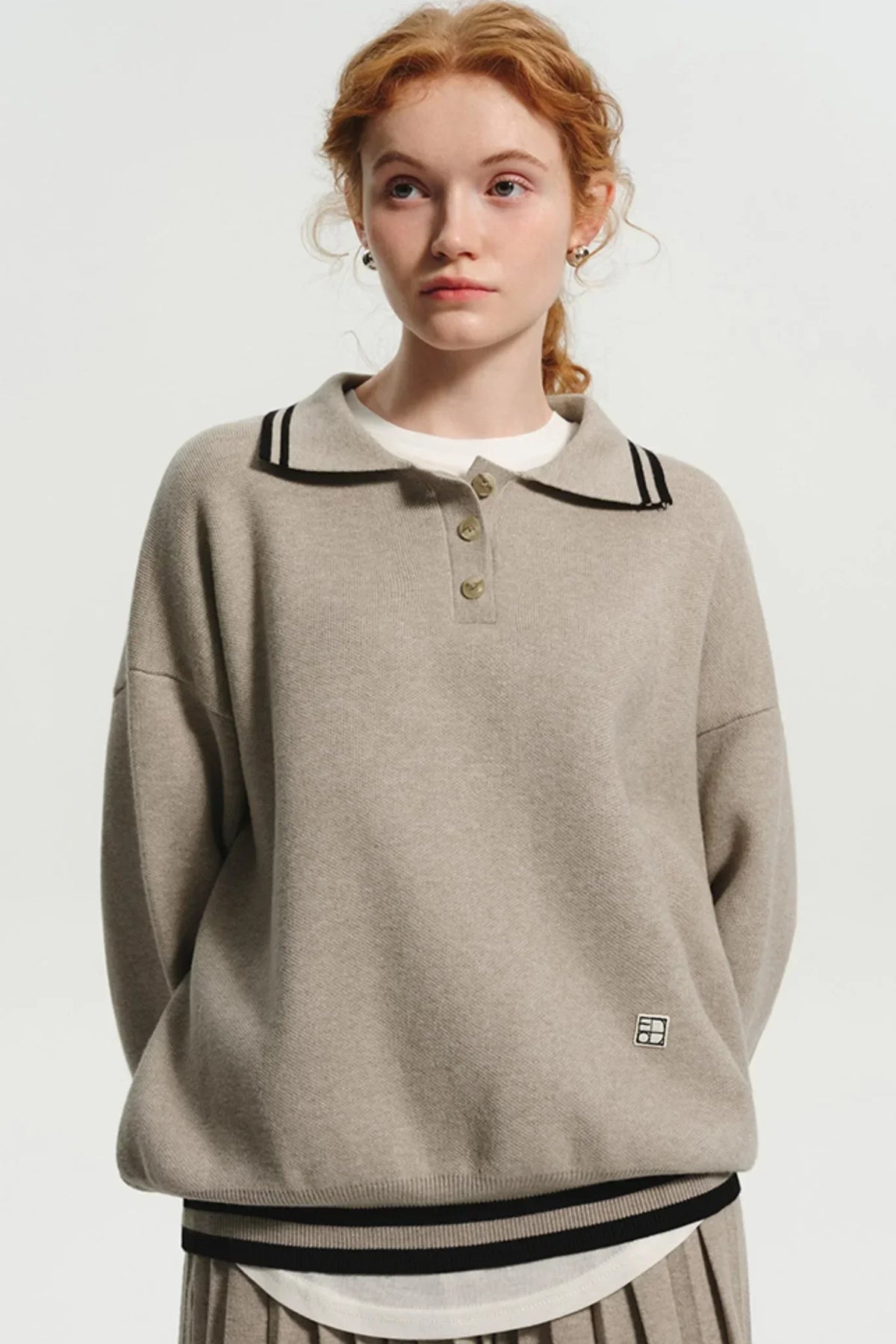 Vintage Knit Suit Skirt Two-Piece Set