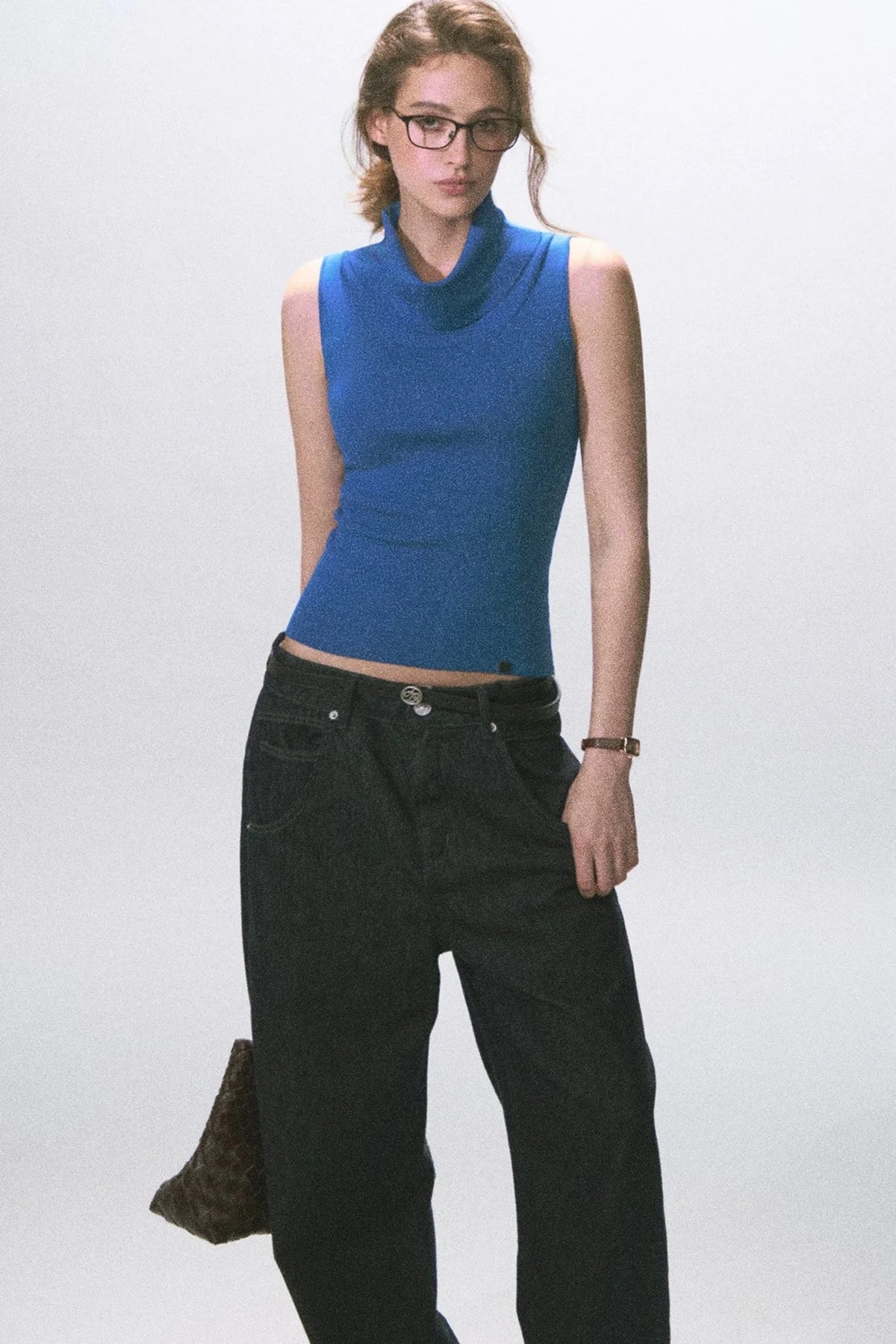Vintage Knitted Scoop Neck Top