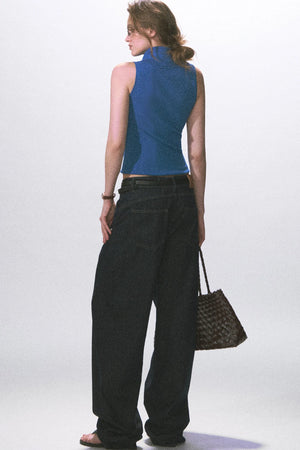 Vintage Knitted Scoop Neck Top