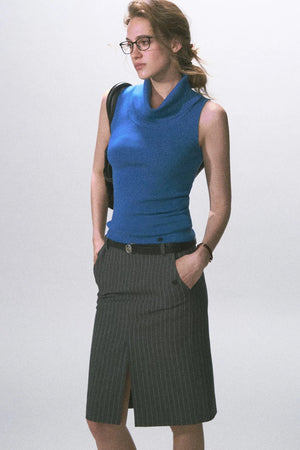 Vintage Knitted Scoop Neck Top