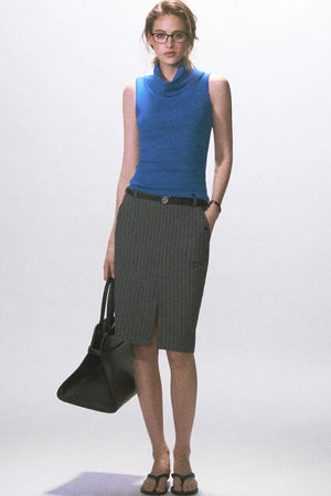 Vintage Knitted Scoop Neck Top