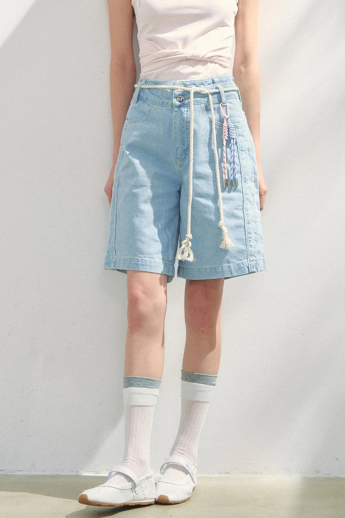 Vintage Lace Denim Pants
