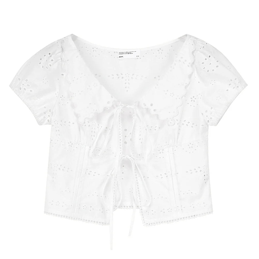 Vintage Lace Flower Asymmetrical Skirt Set-Up