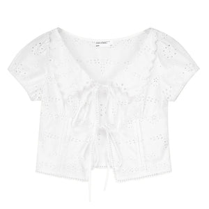 Vintage Lace Flower Asymmetrical Skirt Set-Up