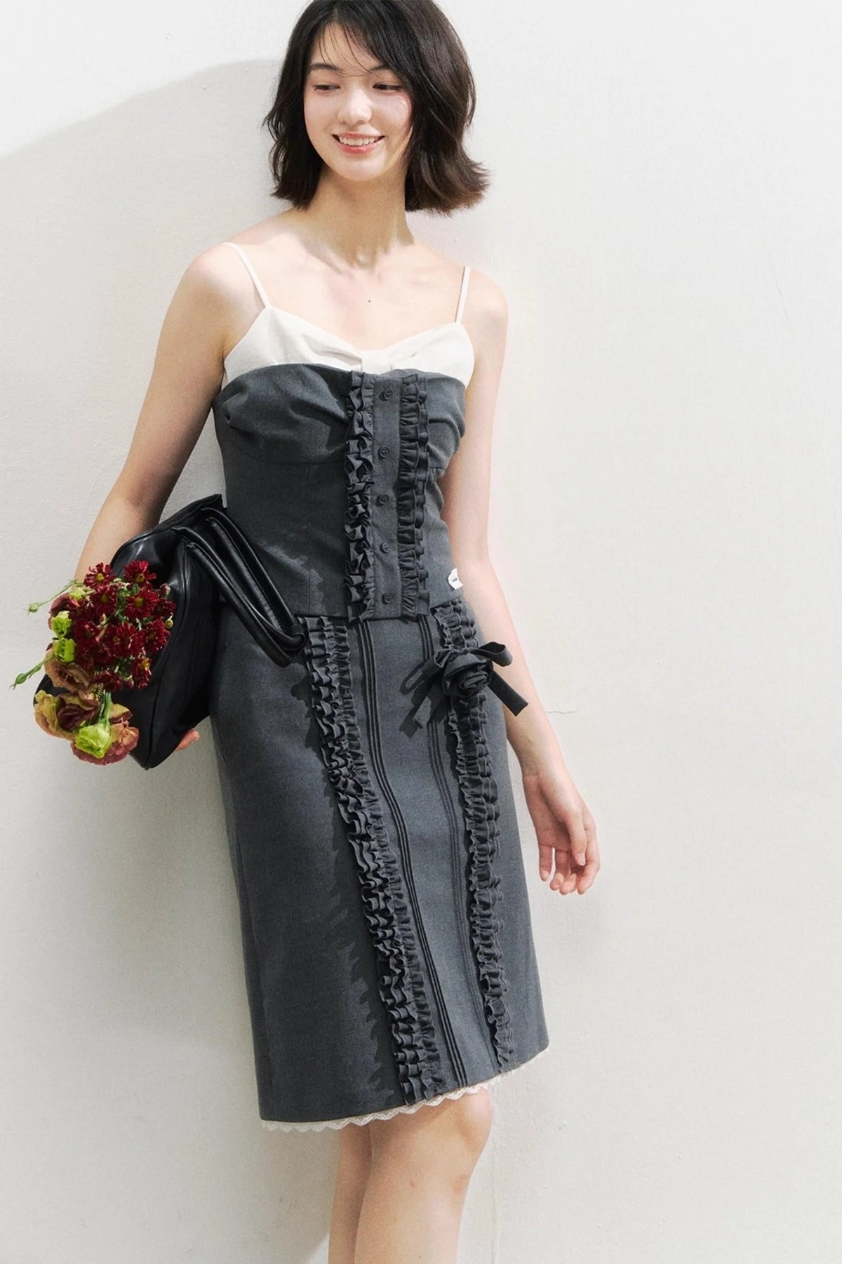 Vintage Lace Suspender Skirt Set-Up