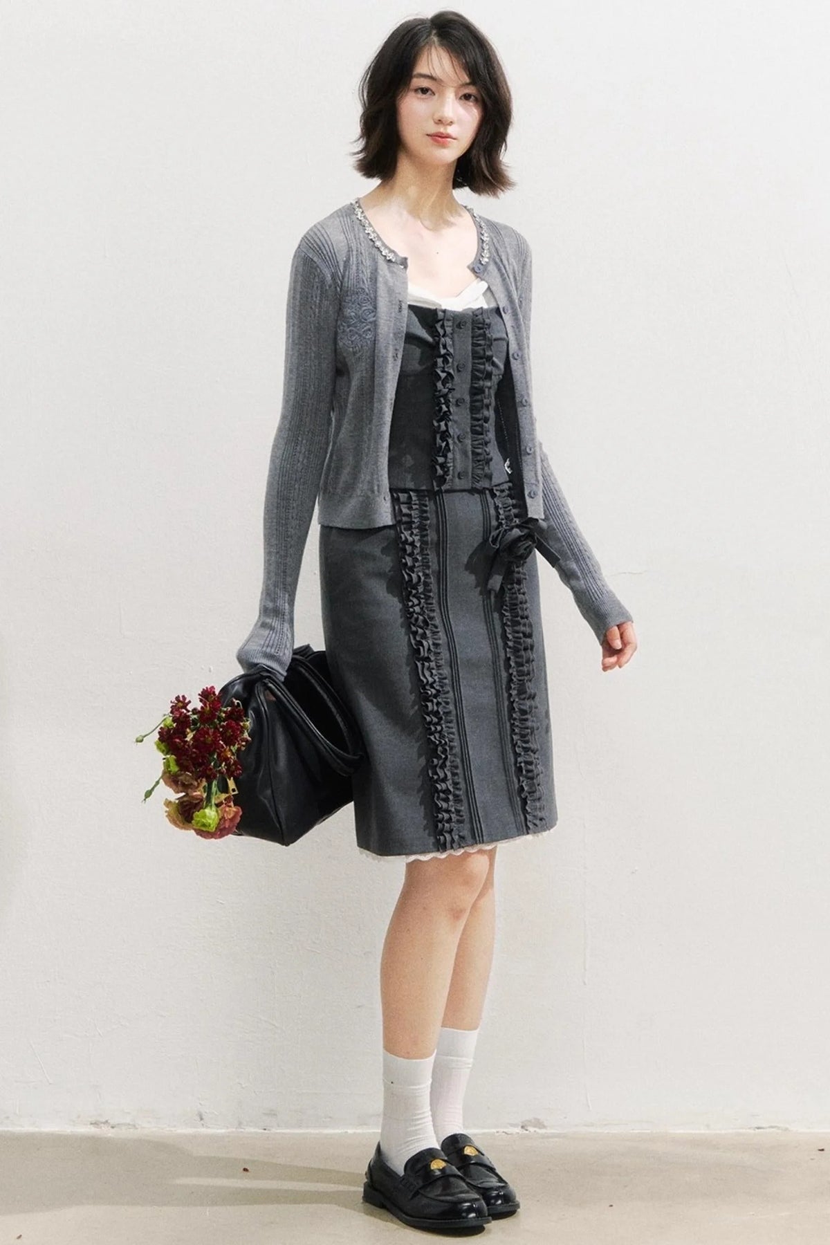 Vintage Lace Suspender Skirt Set-Up