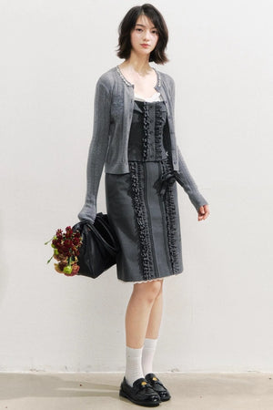 Vintage Lace Suspender Skirt Set-Up