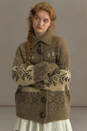 Vintage Lapel Cardigan