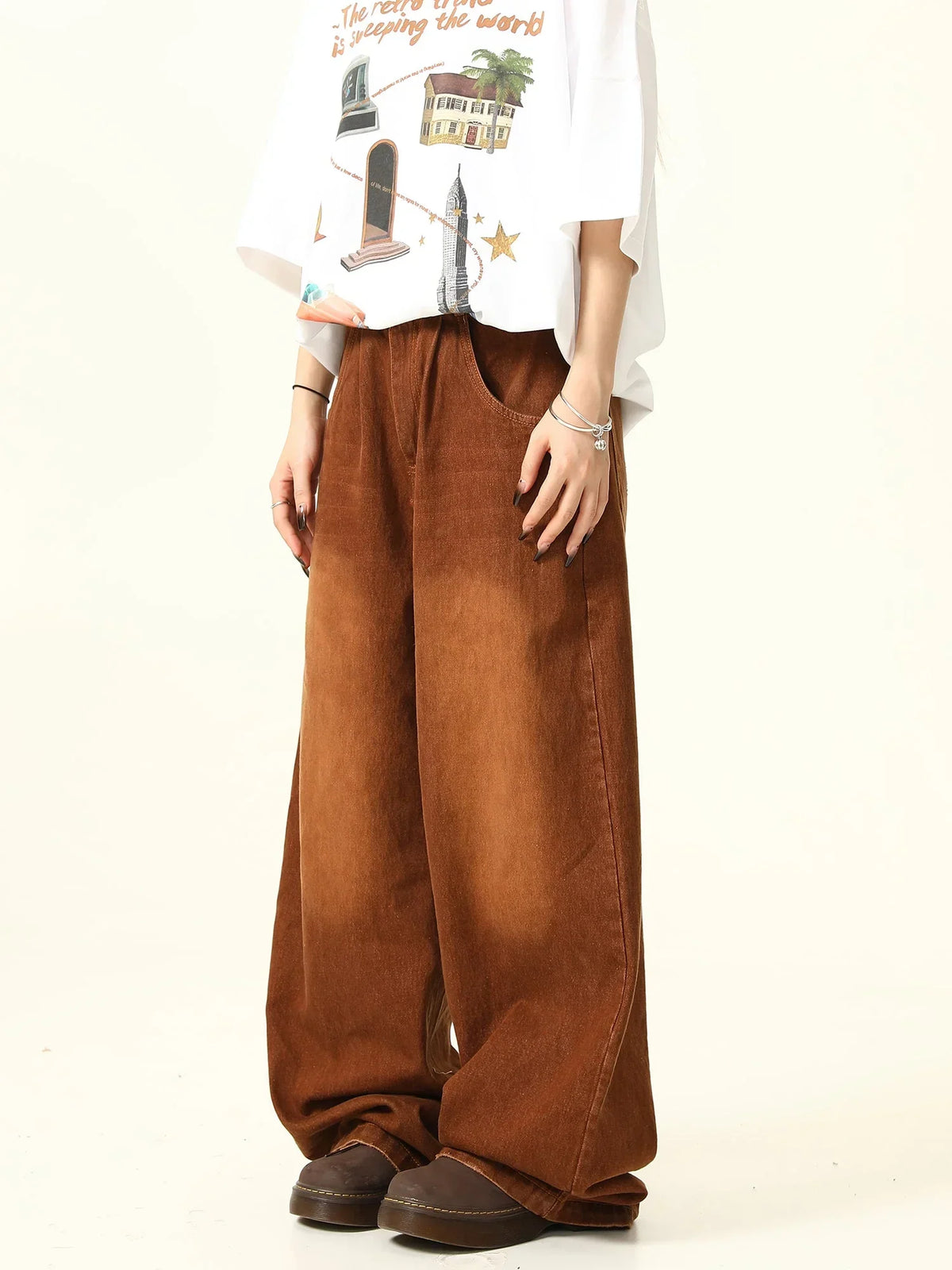 Vintage Maillard Black Brown Pants