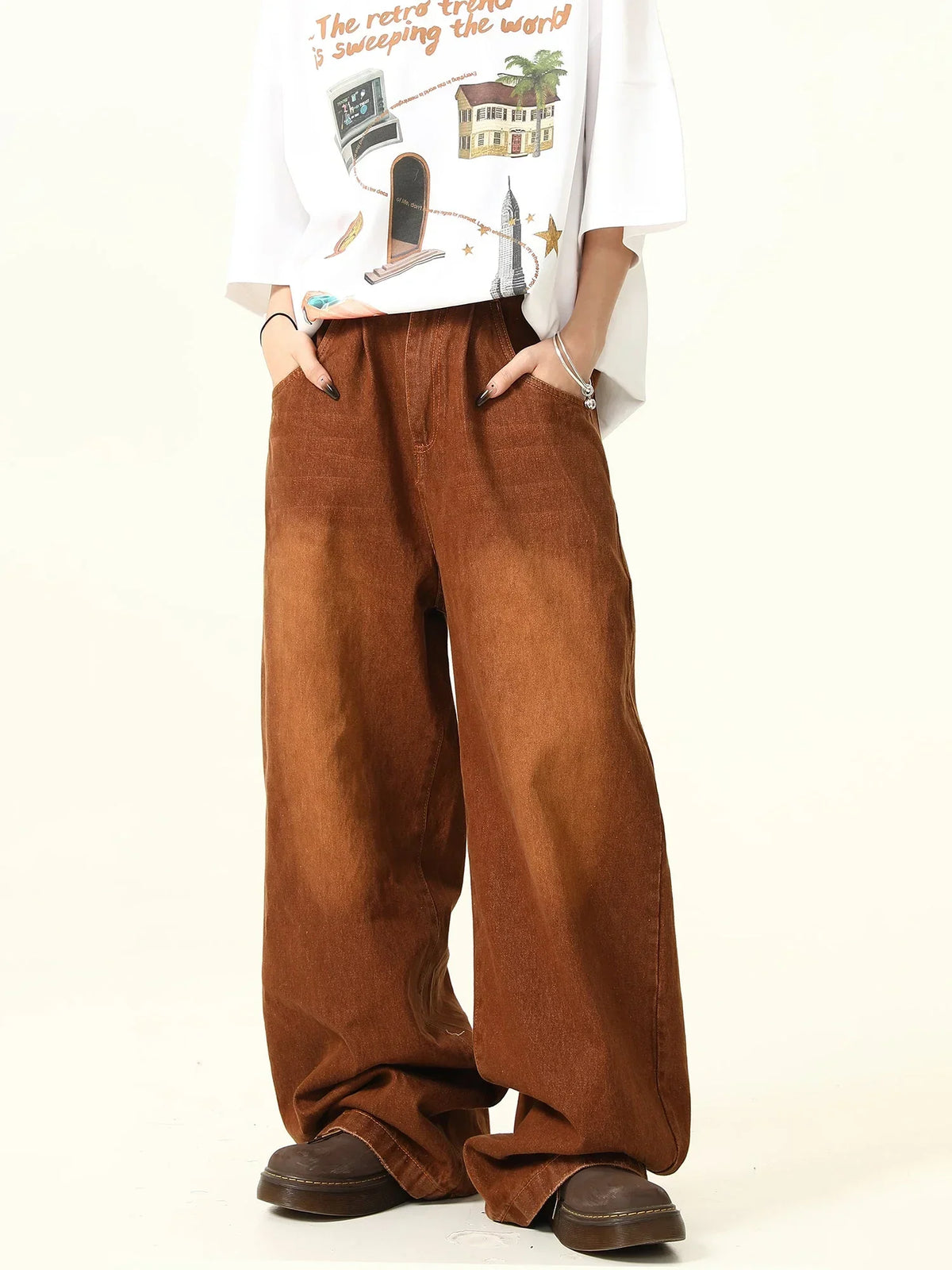 Vintage Maillard Black Brown Pants