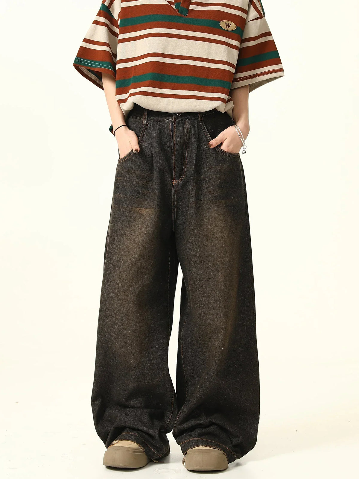 Vintage Maillard Black Brown Pants
