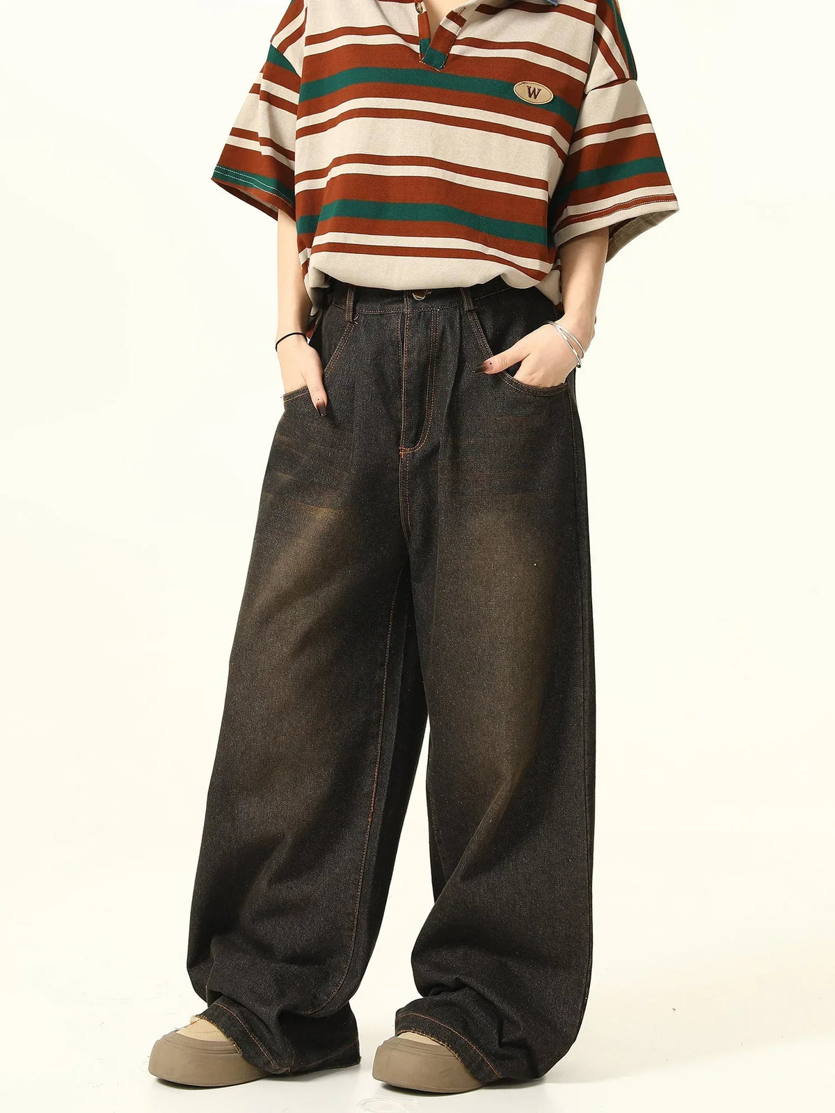 Vintage Maillard Black Brown Pants