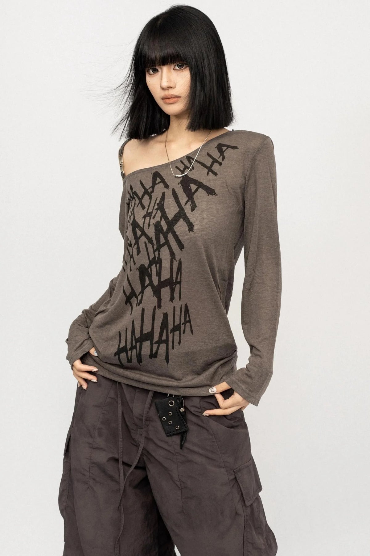 Vintage Off-the-Shoulder Smock Top