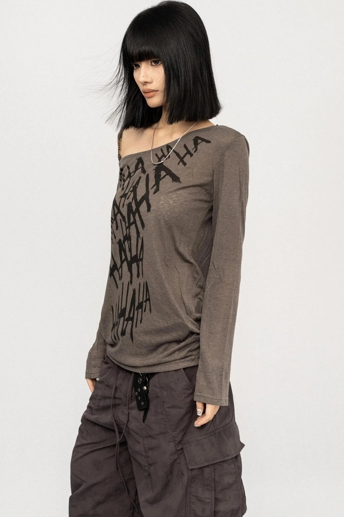 Vintage Off-the-Shoulder Smock Top