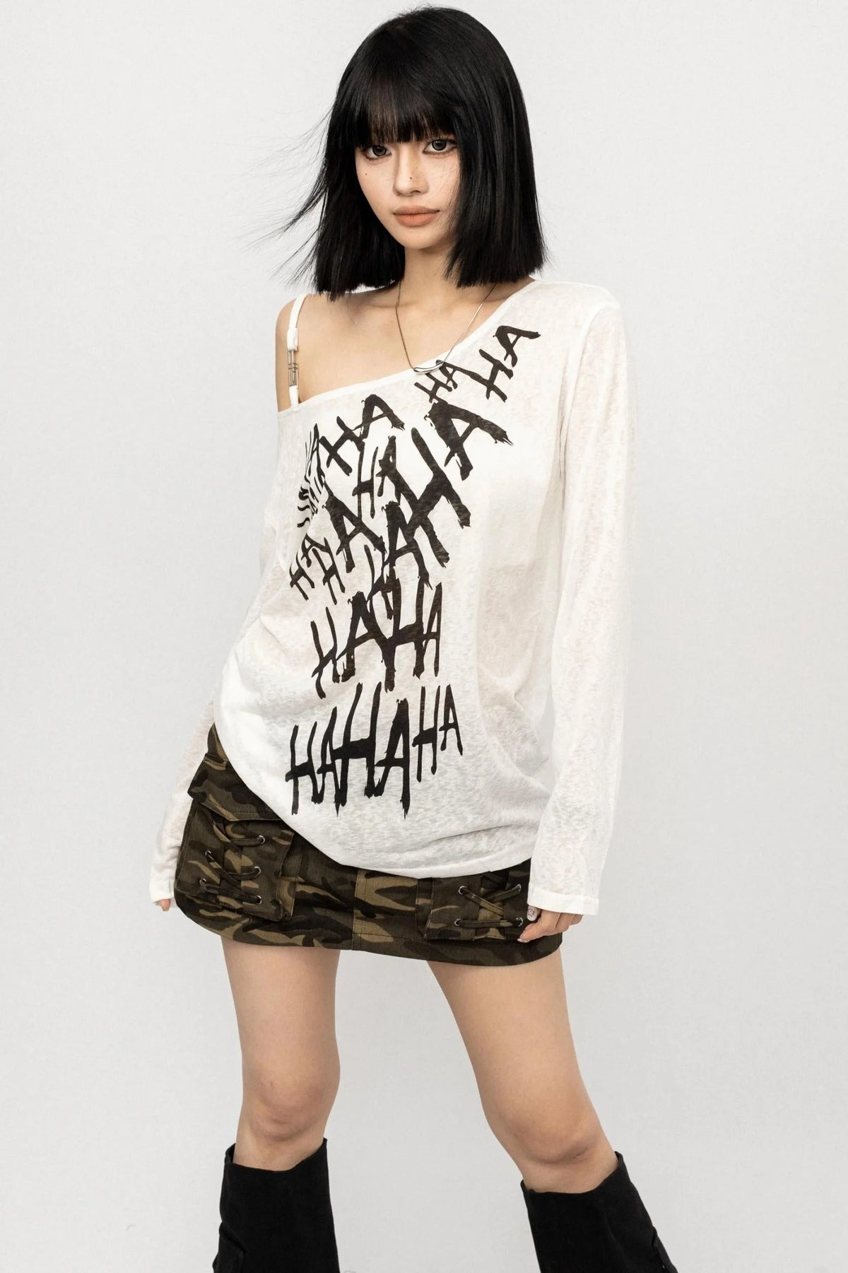 Vintage Off-the-Shoulder Smock Top