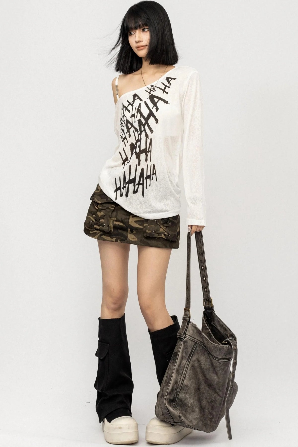 Vintage Off-the-Shoulder Smock Top