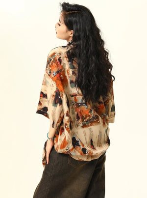 Vintage Oil Painting Shirt