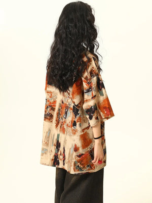 Vintage Oil Painting Shirt