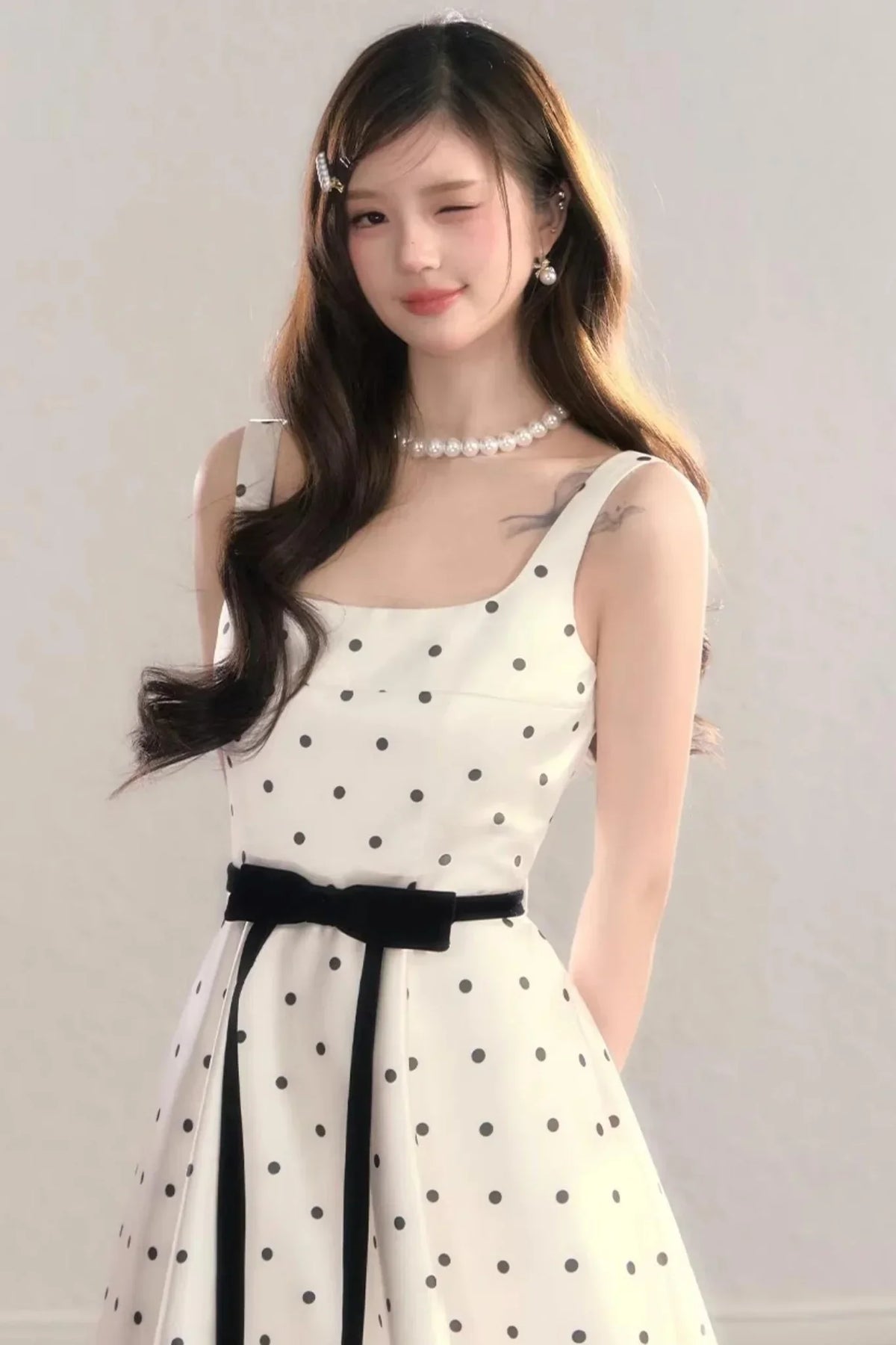 Vintage Pearl Clavicle Necklace