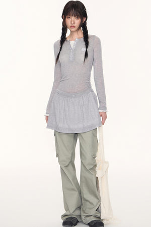 Vintage Pleated Cargo Pants