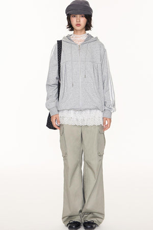 Vintage Pleated Cargo Pants
