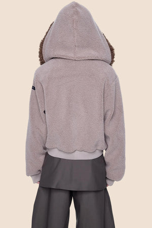 Vintage Polar Fleece Hooded Jacket