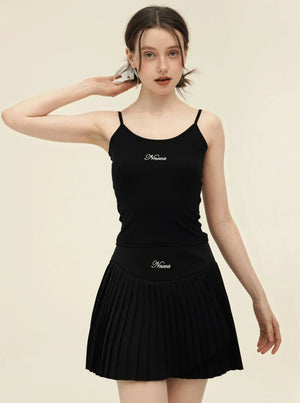 Vintage Polka Dot Slim Camisole Top Set-Up