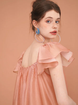 Vintage Rabbit Flying Sleeve Dress