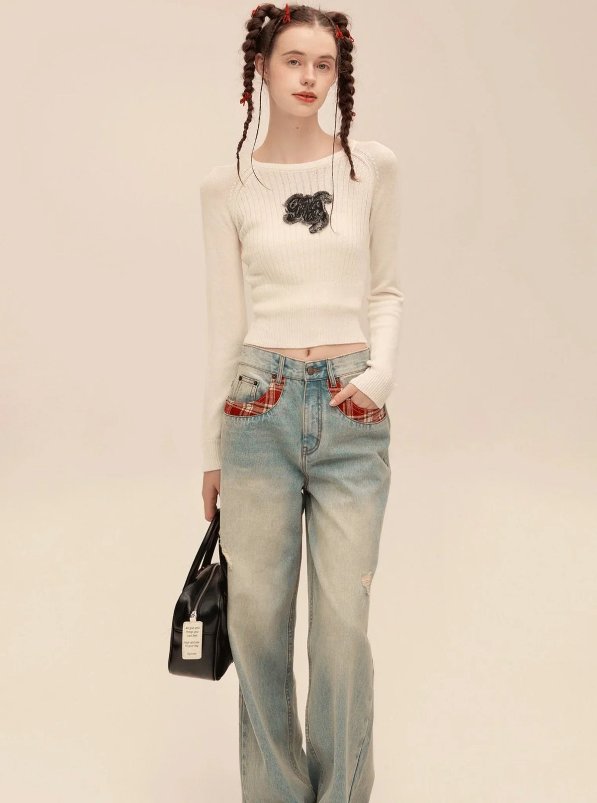Vintage Raglan Long Sleeve Sweater
