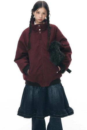 Vintage Red Cotton Jacket