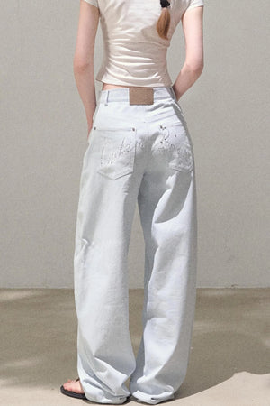 Vintage Rhinestone Halo Jeans