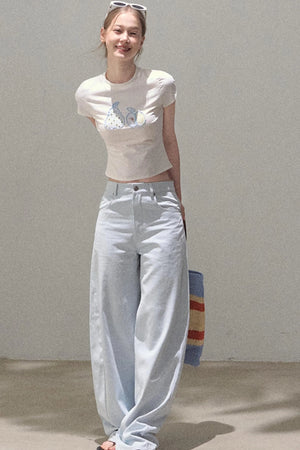 Vintage Rhinestone Halo Jeans