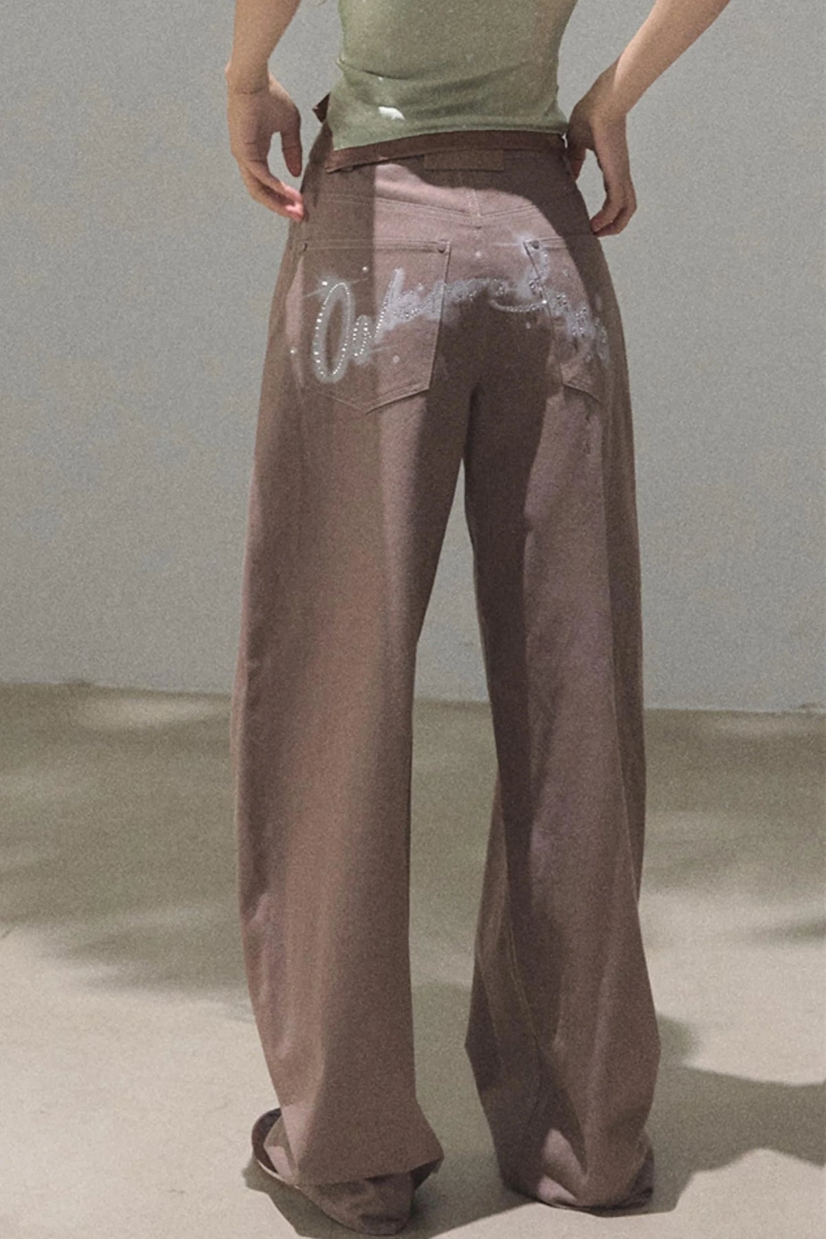 Vintage Rhinestone Halo Jeans