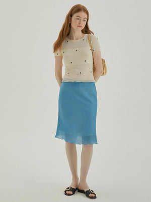Vintage Ribbon Lace Fishtail Skirt