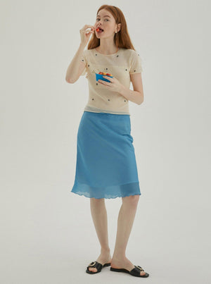 Vintage Ribbon Lace Fishtail Skirt