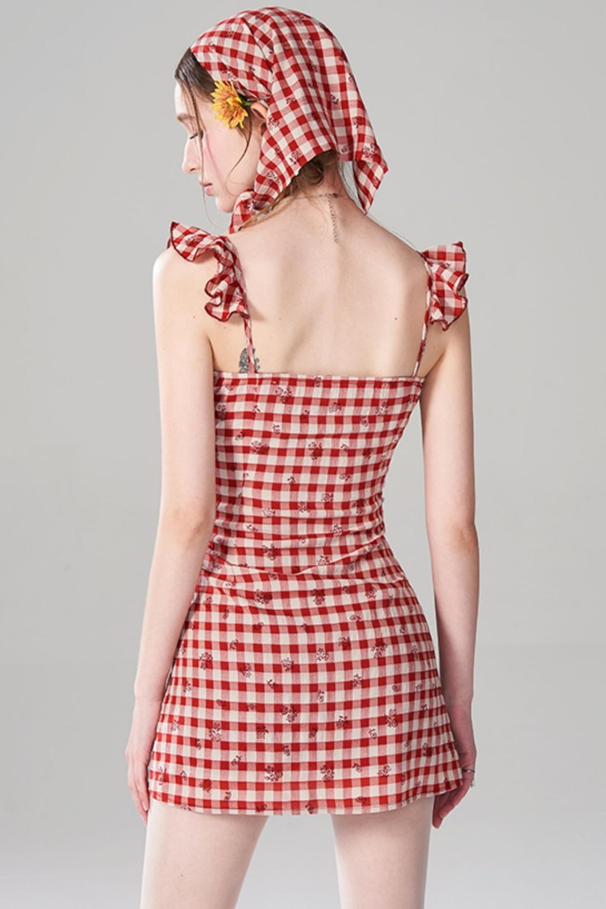 Vintage Rose Halter Dress