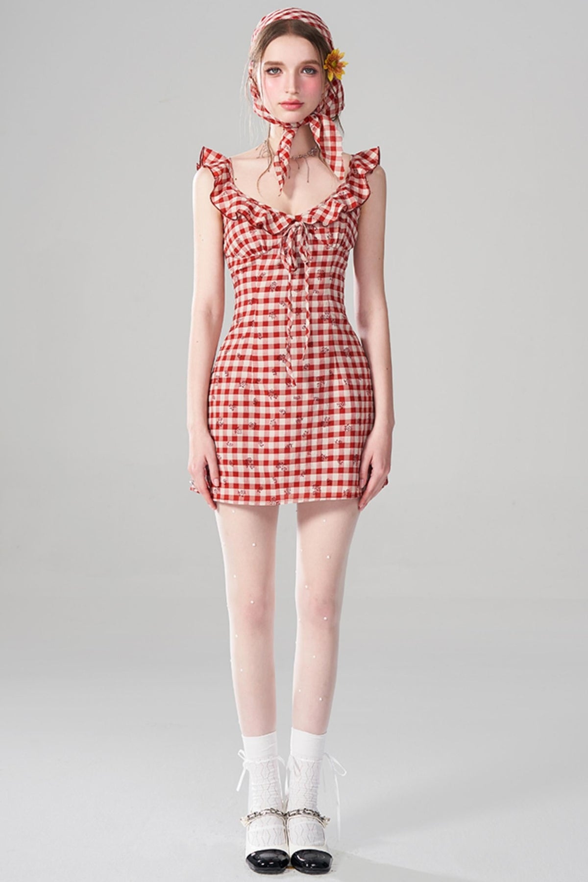 Vintage Rose Halter Dress