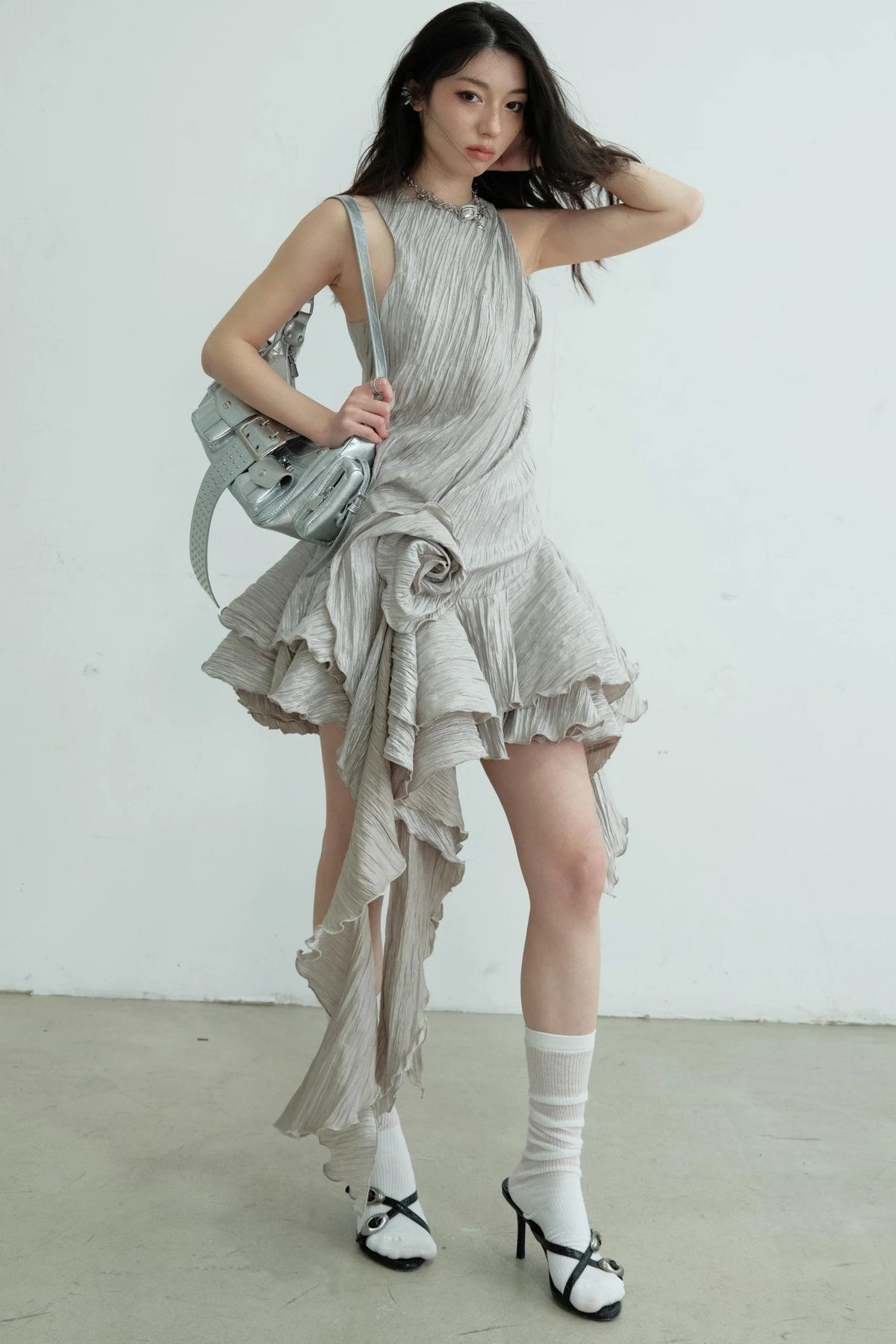 Vintage Ruffle Bloom Dress