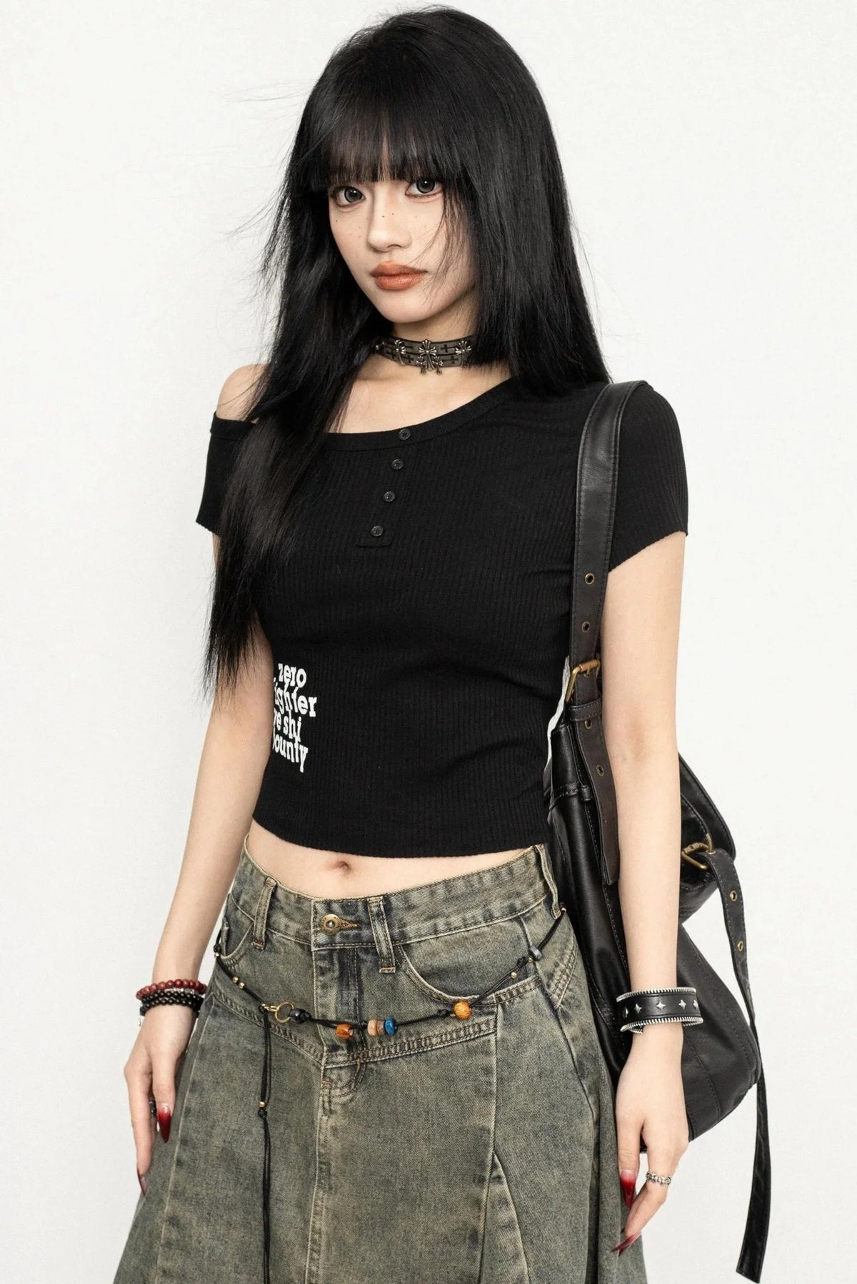 Vintage Shoulder Cut T-Shirt