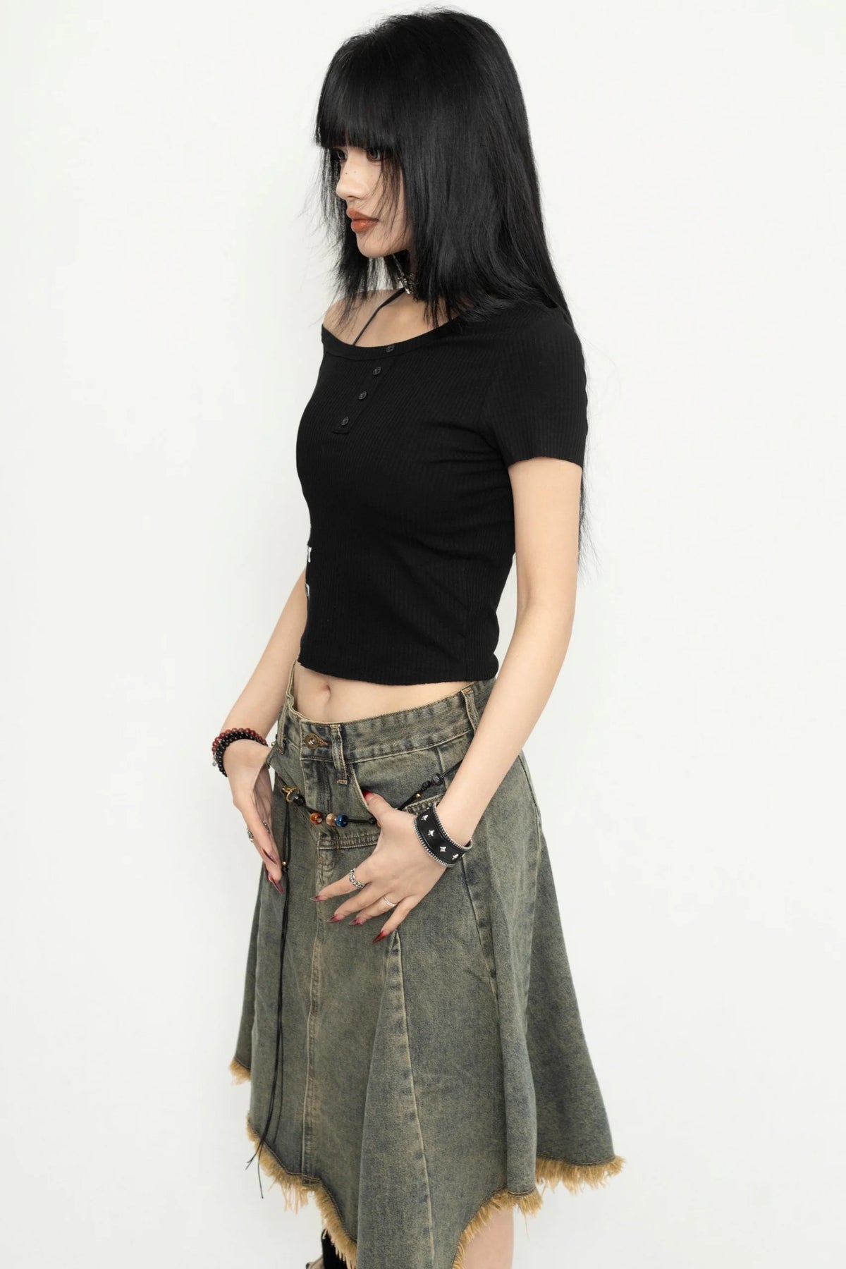 Vintage Shoulder Cut T-Shirt