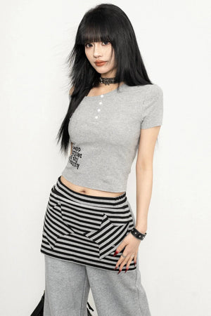 Vintage Shoulder Cut T-Shirt