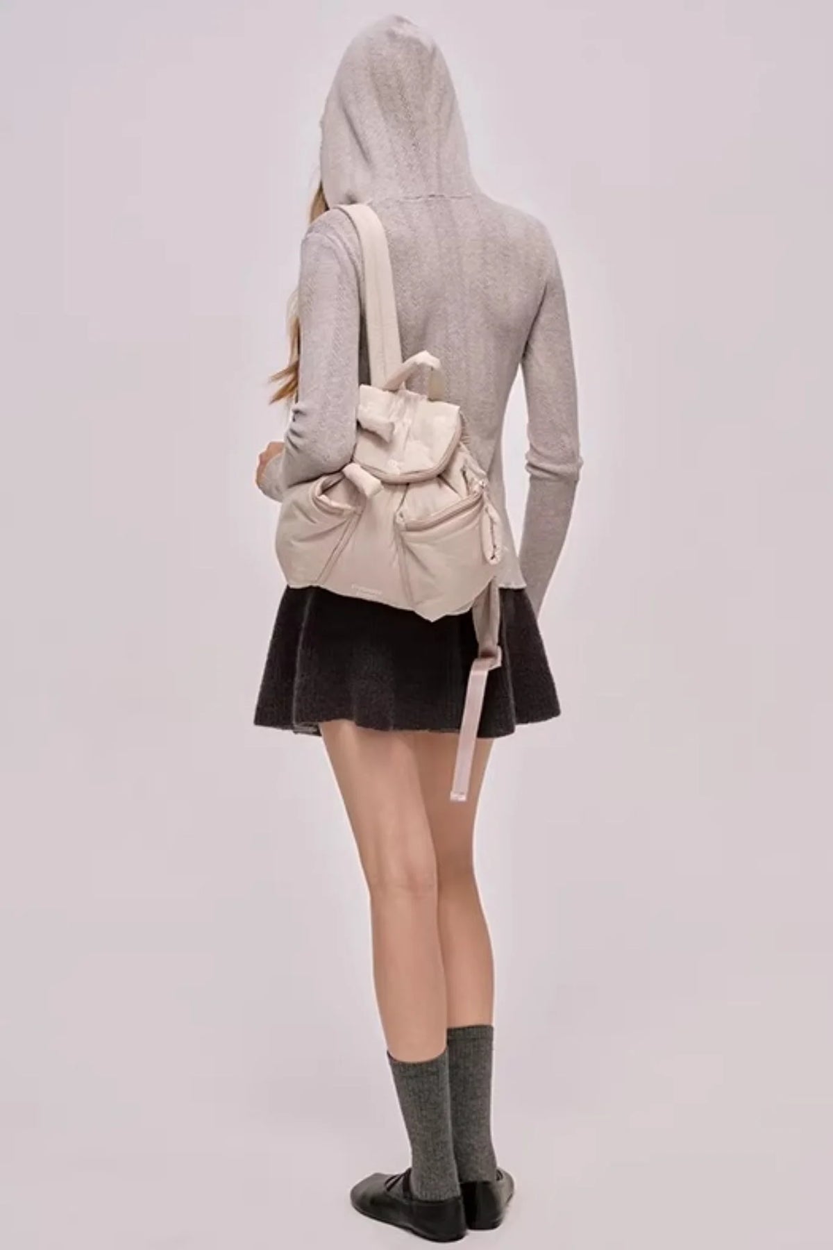 Vintage Silk Wool Hooded Sweater