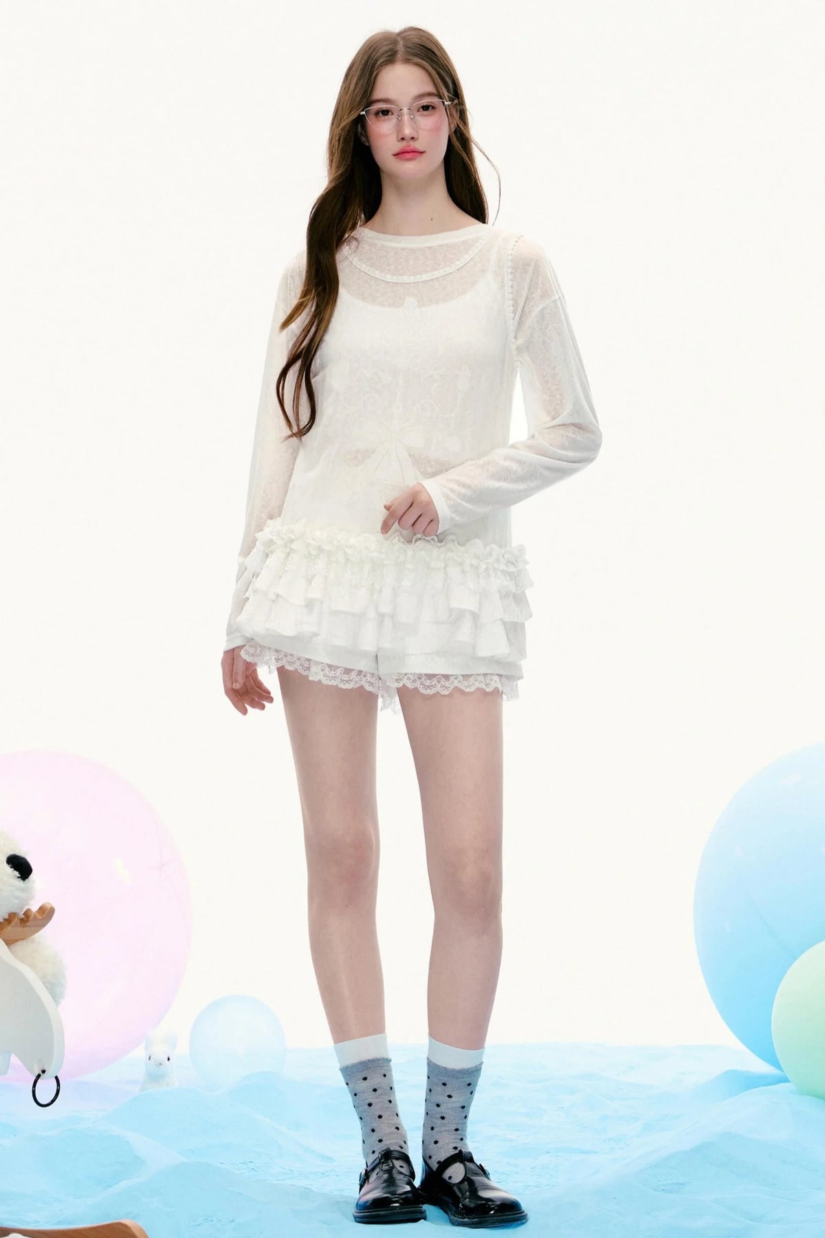 Vintage Sleeveless Layered Top Set-Up