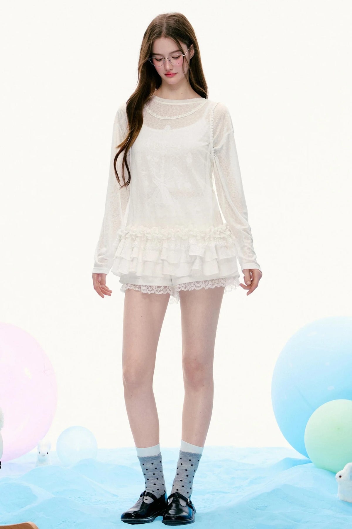 Vintage Sleeveless Layered Top Set-Up