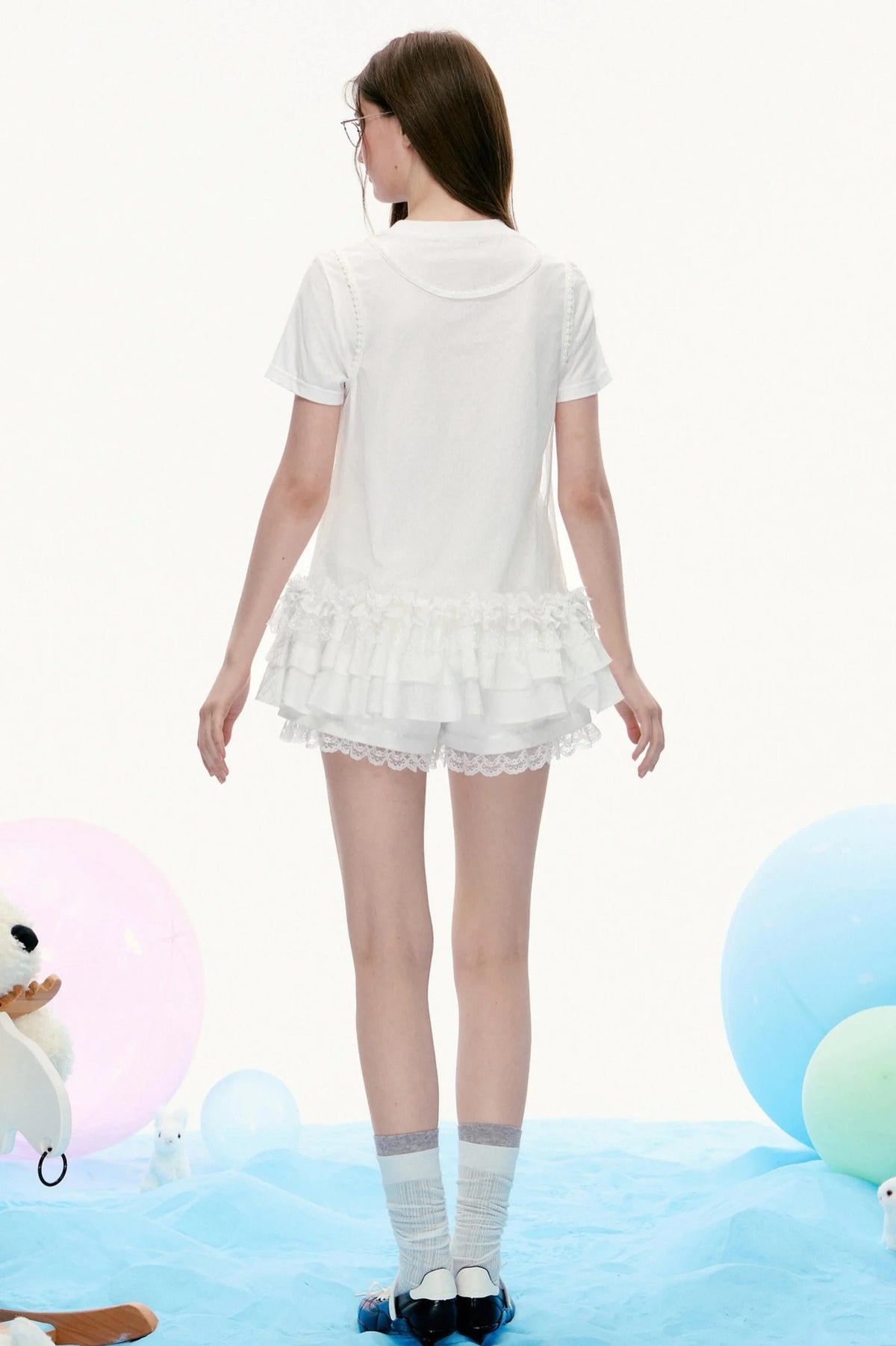 Vintage Sleeveless Layered Top Set-Up