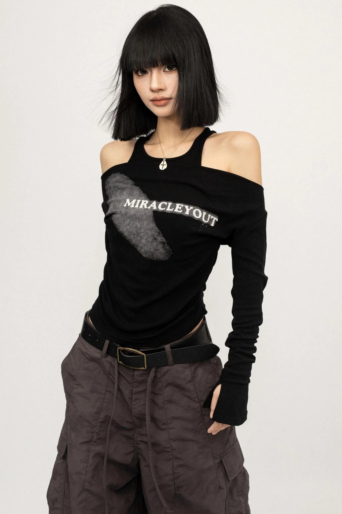 Vintage Spice Girl Black Long Sleeve T-Shirt