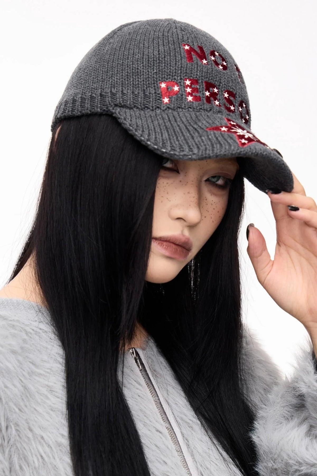 Vintage Star Embroidered Wool Hat