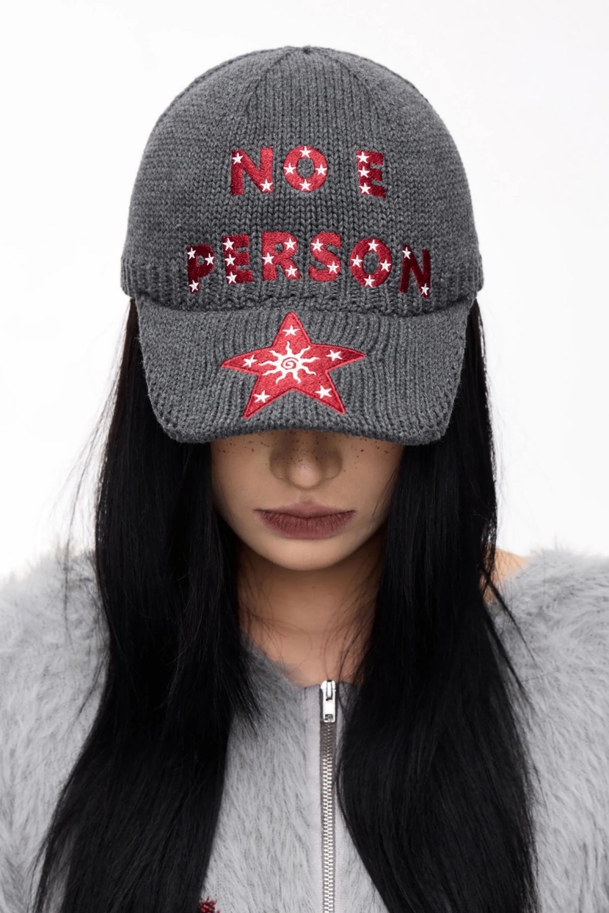 Vintage Star Embroidered Wool Hat